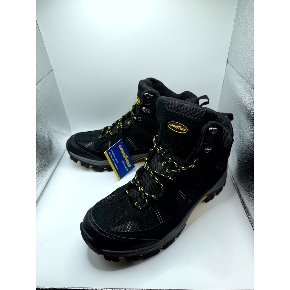 Goodyear‎ Teton Mens 12 Black Ankle Round Toe Lace Up Outdoor Hiker Work Boots